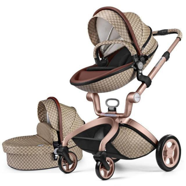 Luxury Reclining Carriage 3 in 1 Baby Stroller