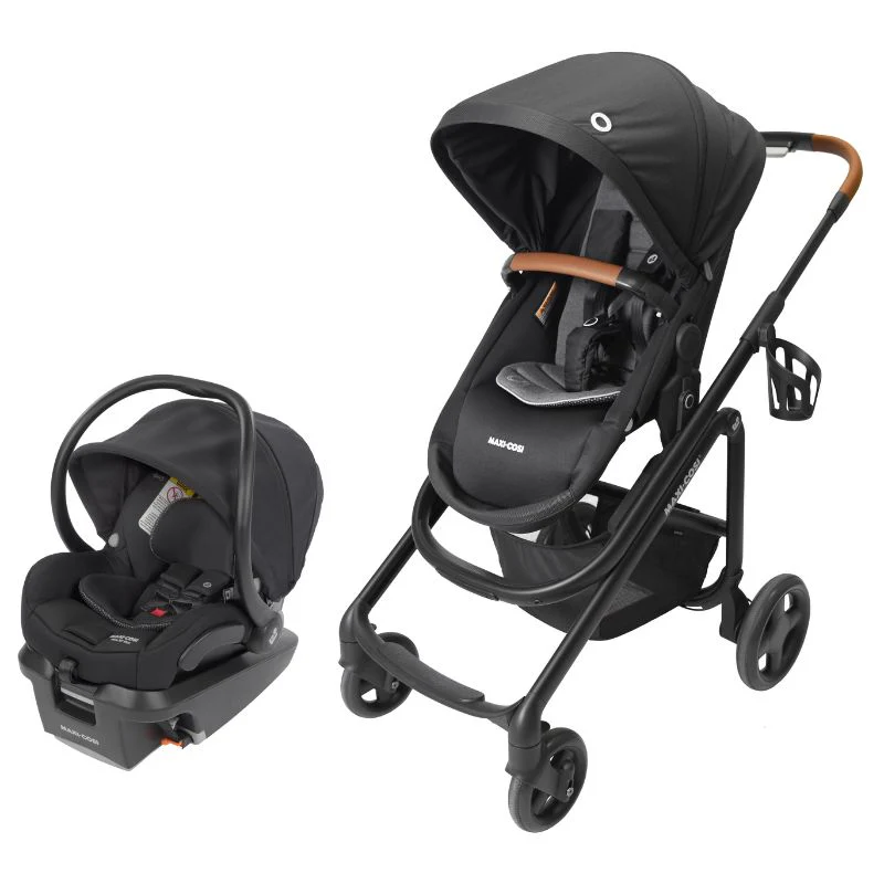 Lila CP Travel System w Mico XP Max - Essential Black