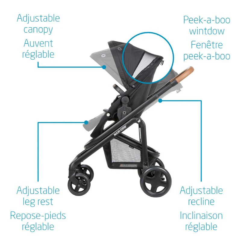 Lila CP Travel System w Mico XP Max - Essential Black - Image 5