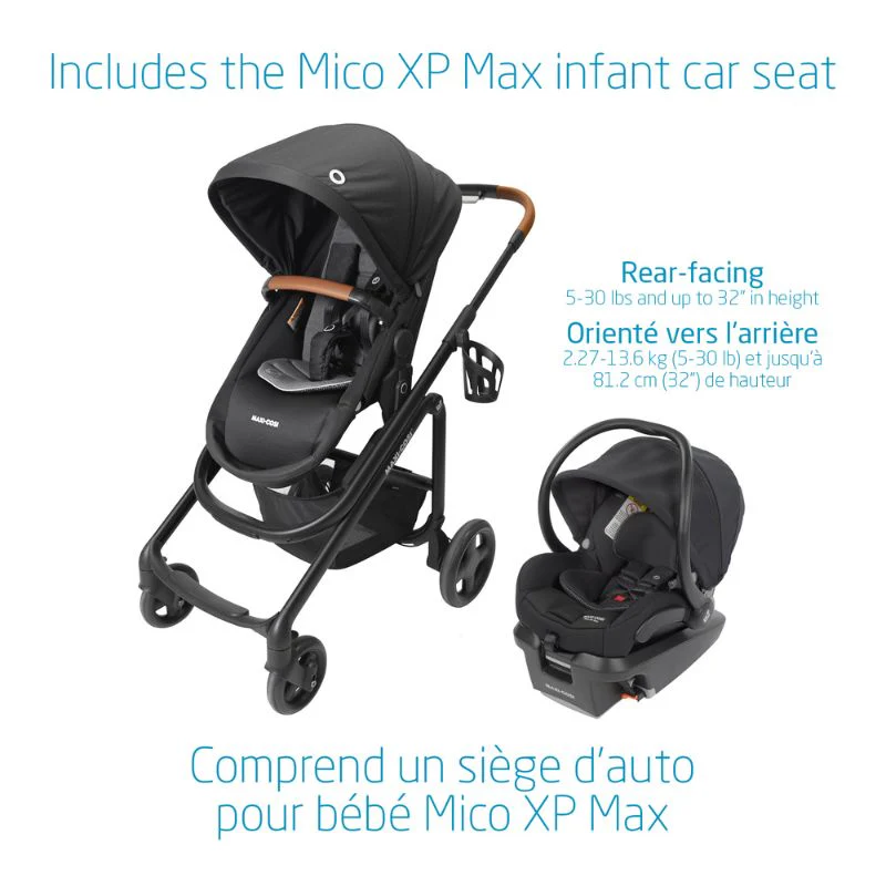 Lila CP Travel System w Mico XP Max - Essential Black - Image 6