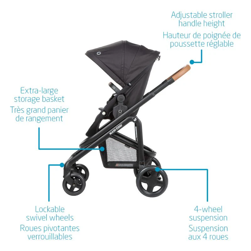 Lila CP Travel System w Mico XP Max - Essential Black - Image 7